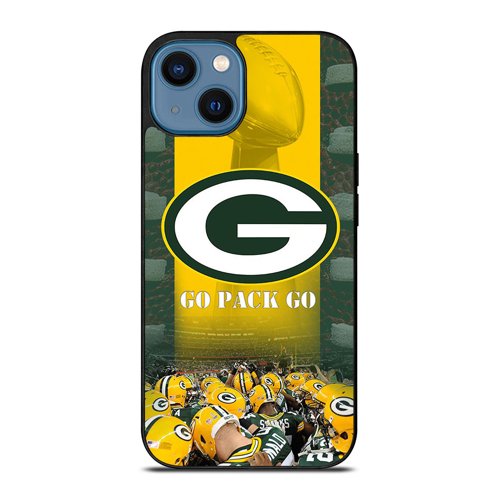 GREEN BAY PACKERS GO PACK GO LOGO 2 iPhone 14 Case Cover