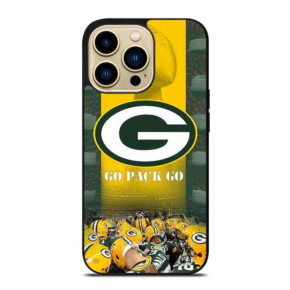 GREEN BAY PACKERS GO PACK GO LOGO 2 iPhone 14 Pro Max Case Cover