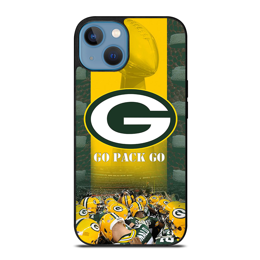 GREEN BAY PACKERS GO PACK GO LOGO 2 iPhone 13 Case Cover