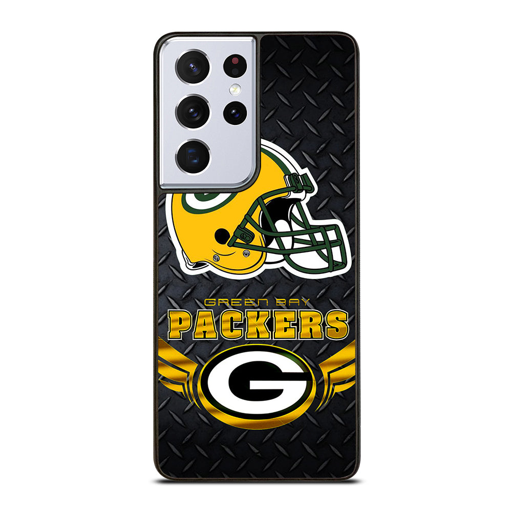 GREEN BAY PACKERS METAL LOGO Samsung Galaxy S21 Ultra Case Cover