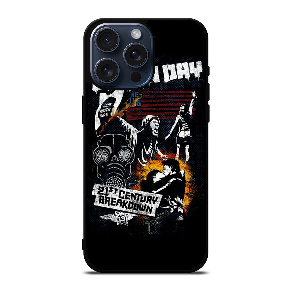 GREEN DAY BAND BREAKDOWN iPhone 15 Pro Max Case Cover