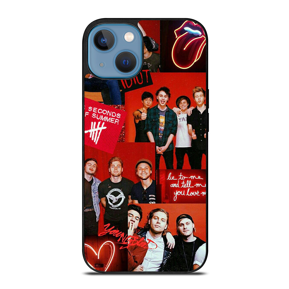 GROUP 5 SECONDS OF SUMMER COLLAGE iPhone 13 Case Cover