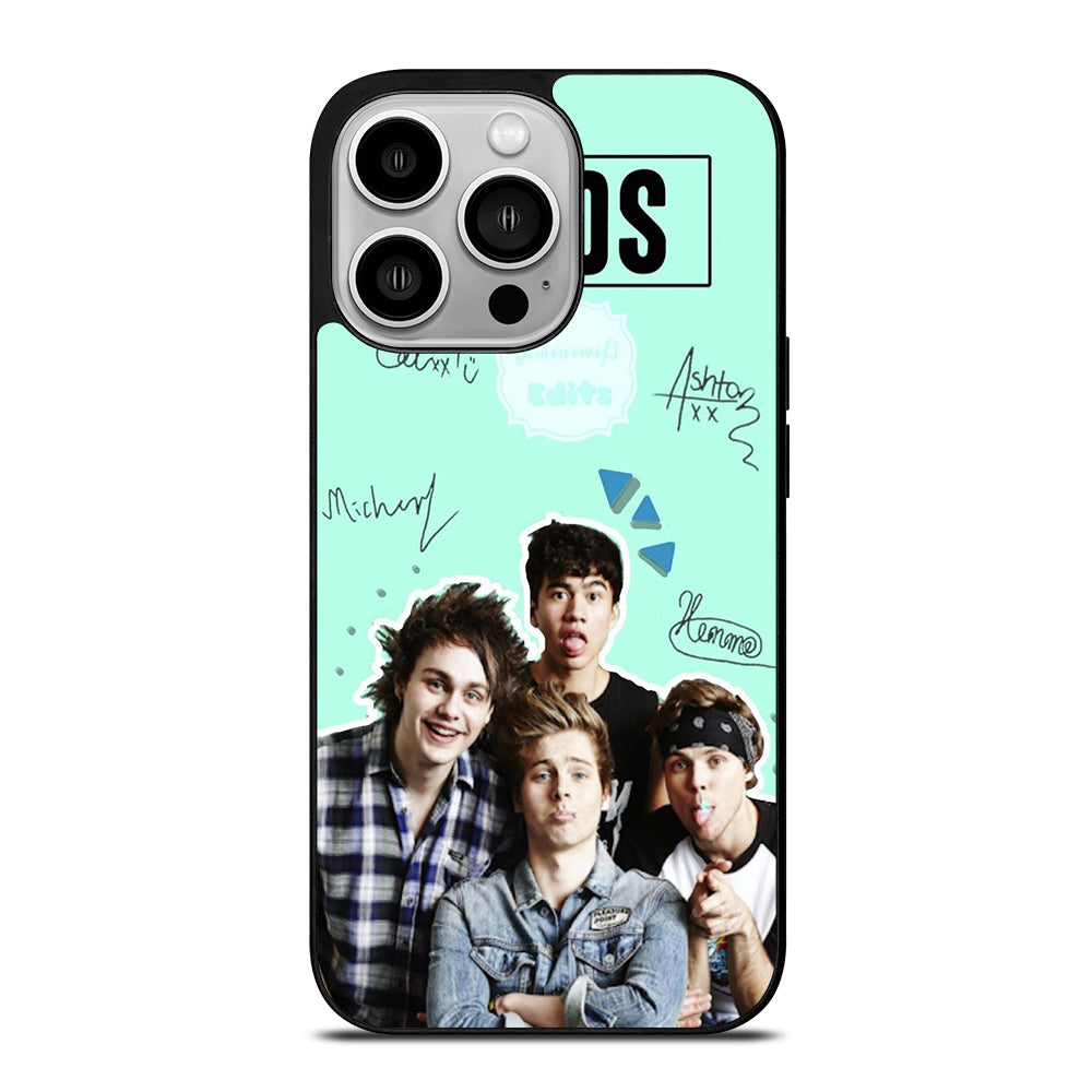 GROUP 5 SECONDS OF SUMMER SIGNATURE iPhone 14 Pro Case Cover