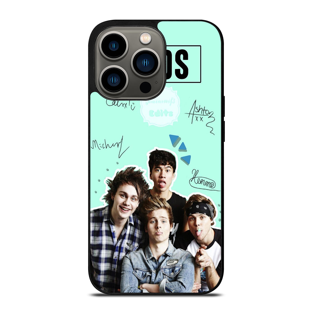 GROUP 5 SECONDS OF SUMMER SIGNATURE iPhone 13 Pro Case Cover