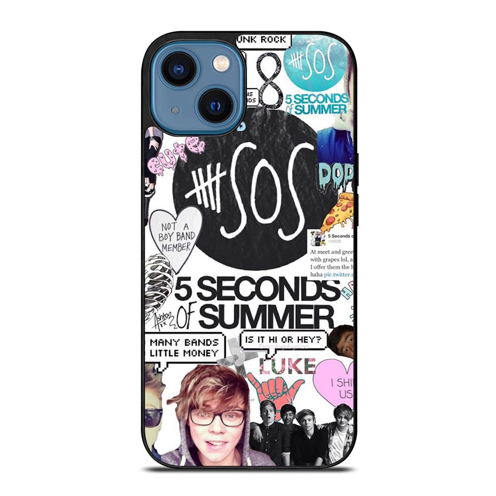 GROUP 5 SECONDS OF SUMMER SOS iPhone 14 Case Cover