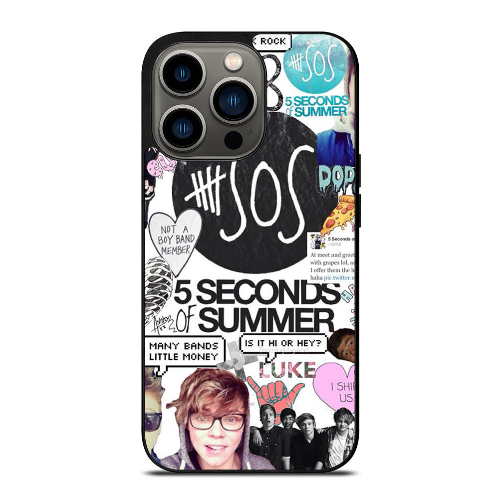 GROUP 5 SECONDS OF SUMMER SOS iPhone 13 Pro Case Cover