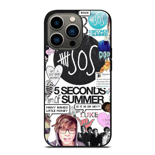 GROUP 5 SECONDS OF SUMMER SOS iPhone 13 Pro Case Cover