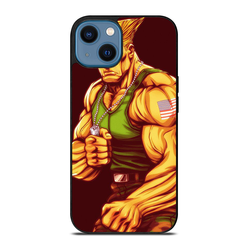 GUILE STREET FIGHTER CARTOON iPhone 14 Case Cover