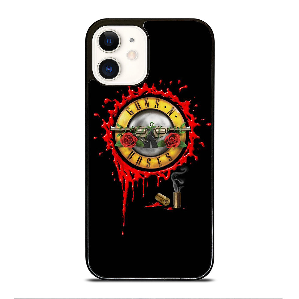GUNS N ROSES BLACK LOGO iPhone 12 Case Cover