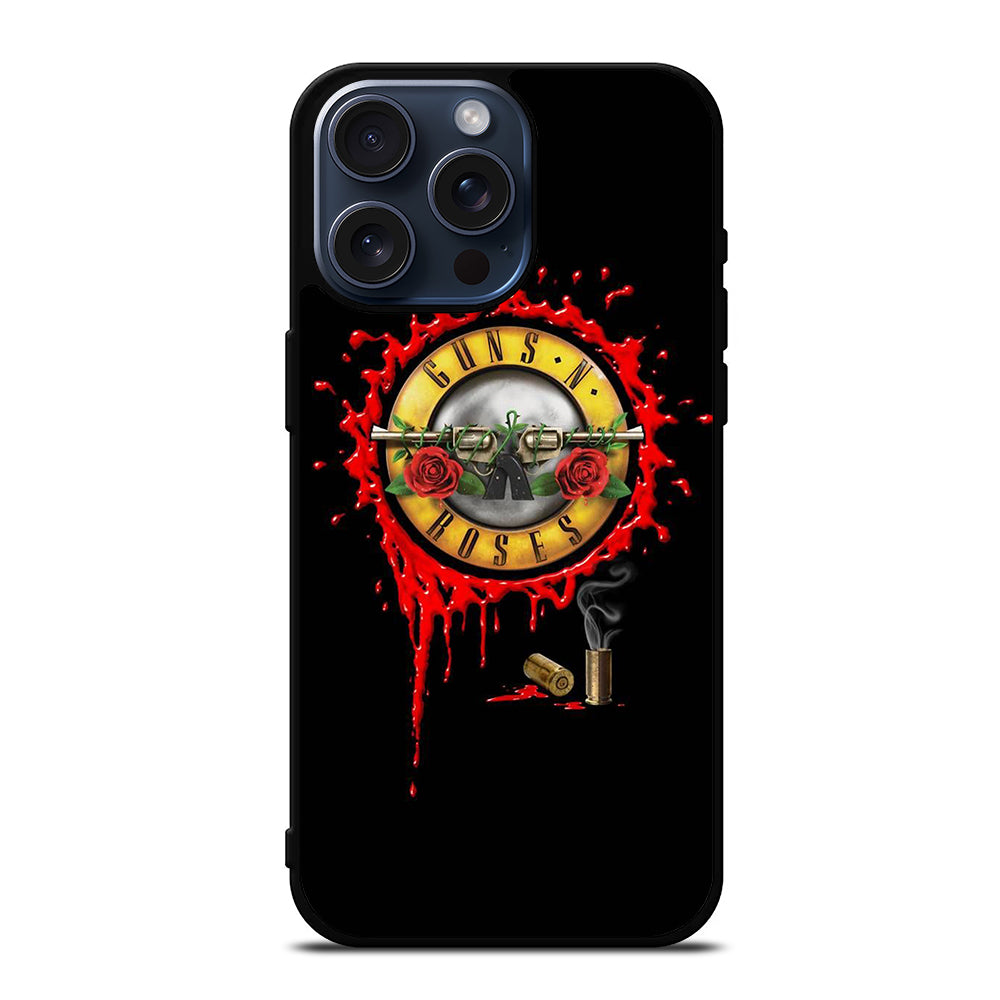 GUNS N ROSES BLACK LOGO iPhone 15 Pro Max Case Cover