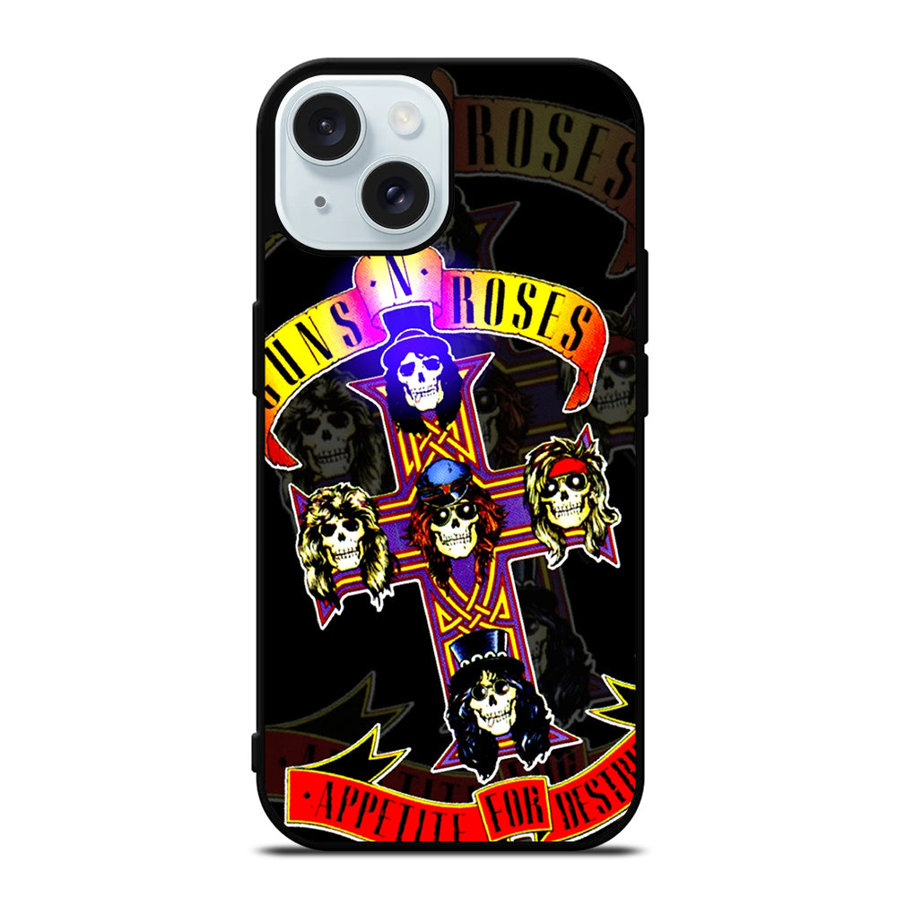 GUNS N ROSES GNR BAND iPhone 15 Case Cover