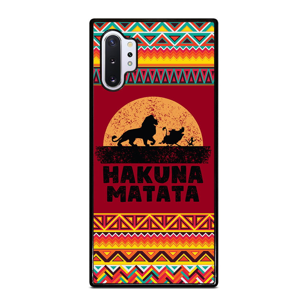 HAKUNA MATATA LION KING AZTEC PATTERN 3 Samsung Galaxy Note 10 Plus Case Cover