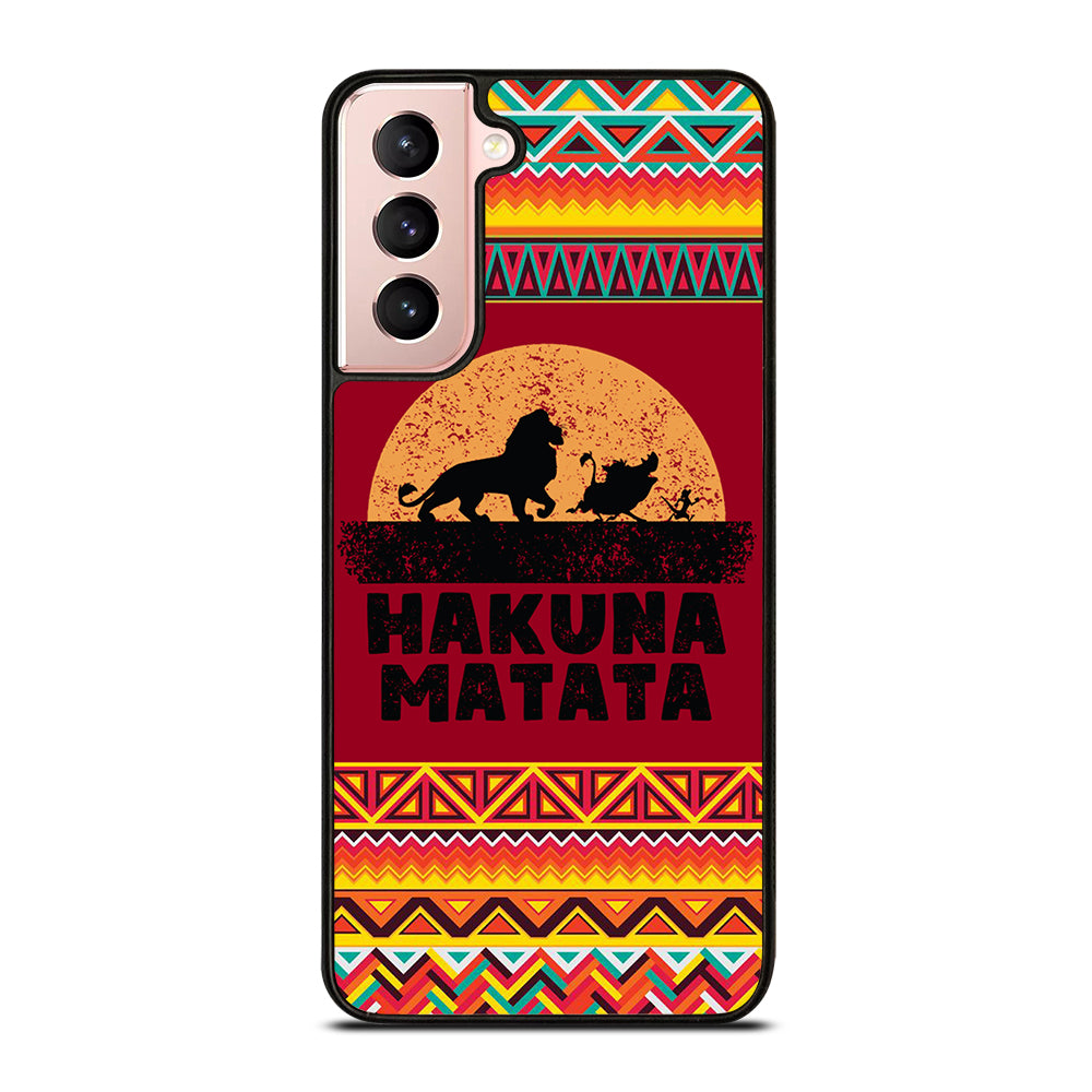 HAKUNA MATATA LION KING AZTEC PATTERN 3 Samsung Galaxy S21 Case Cover