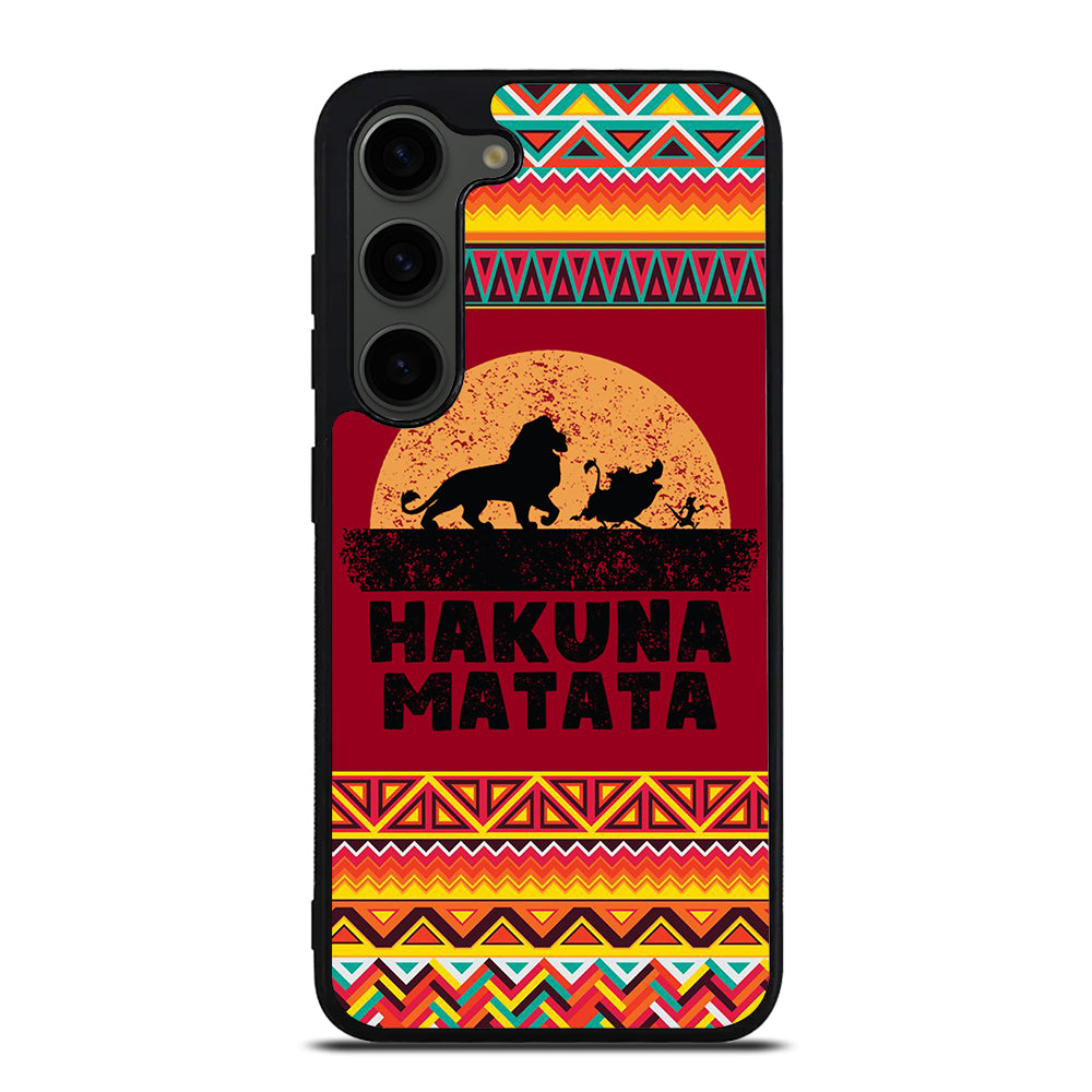 HAKUNA MATATA LION KING AZTEC PATTERN 3 Samsung Galaxy S23 Plus Case Cover