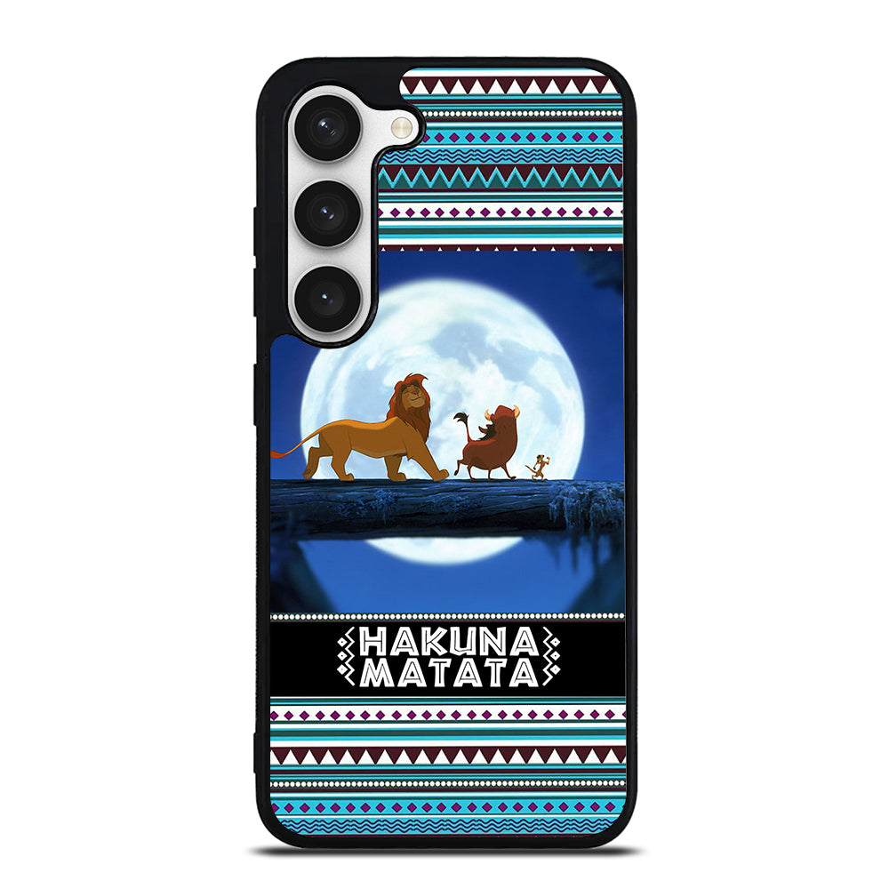 HAKUNA MATATA LION KING AZTEC PATTERN Samsung Galaxy S23 Case Cover