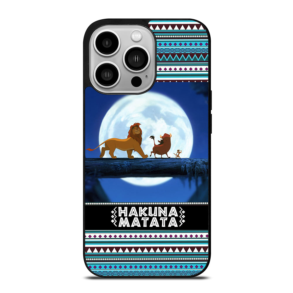 HAKUNA MATATA LION KING AZTEC PATTERN iPhone 14 Pro Case Cover