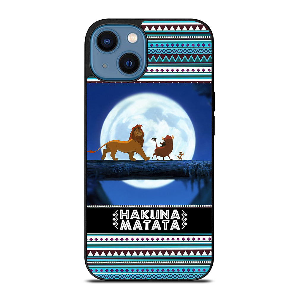 HAKUNA MATATA LION KING AZTEC PATTERN iPhone 14 Case Cover
