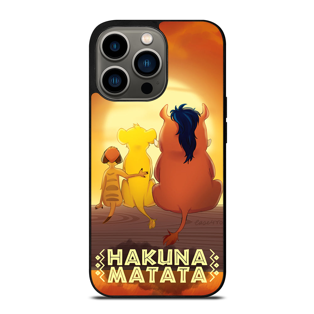 HAKUNA MATATA LION KING CARTOON iPhone 13 Pro Case Cover