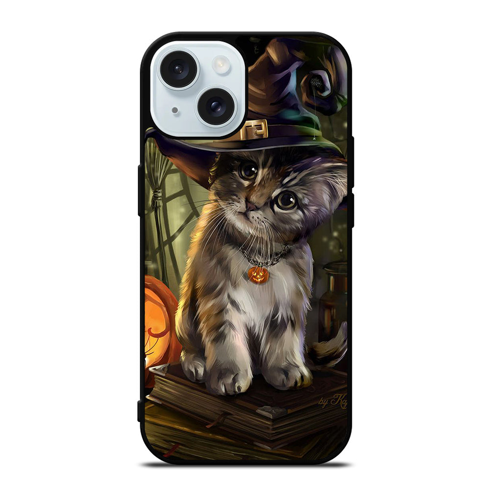 HALLOWEEN CAT CUTE iPhone 15 Case Cover