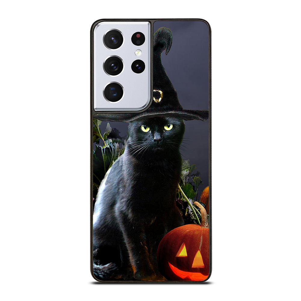 HALLOWEEN CAT PUMPKIN Samsung Galaxy S21 Ultra Case Cover