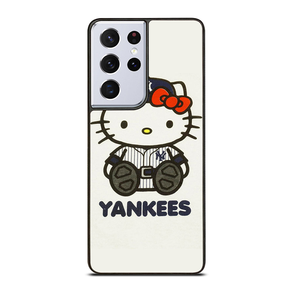HELLO KITTY NEW YORK YANKEES 1 Samsung Galaxy S21 Ultra Case Cover