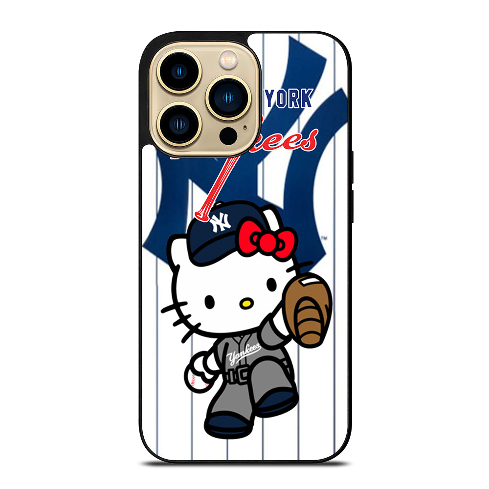 HELLO KITTY NEW YORK YANKEES 3 iPhone 14 Pro Max Case Cover