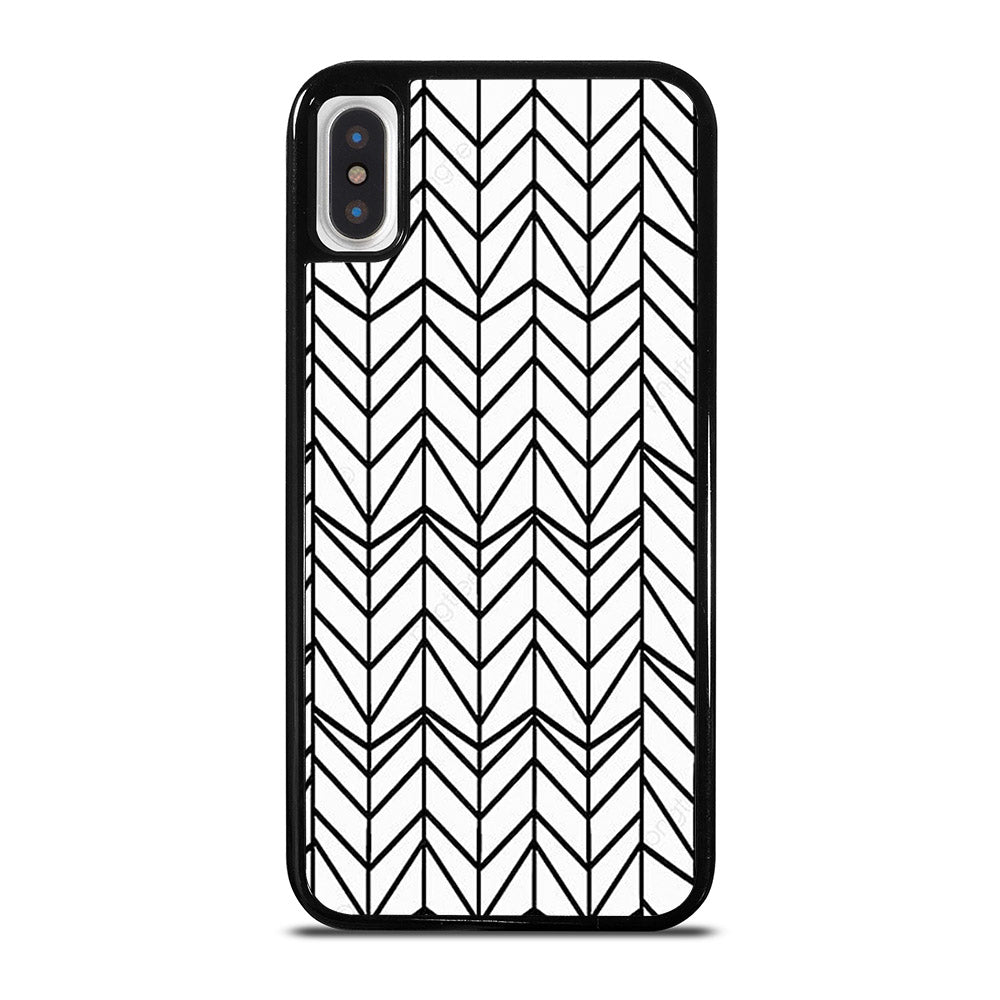 HERRINGBONE TRIANGLE PATTERN 2 iPhone X / XS Case Cover