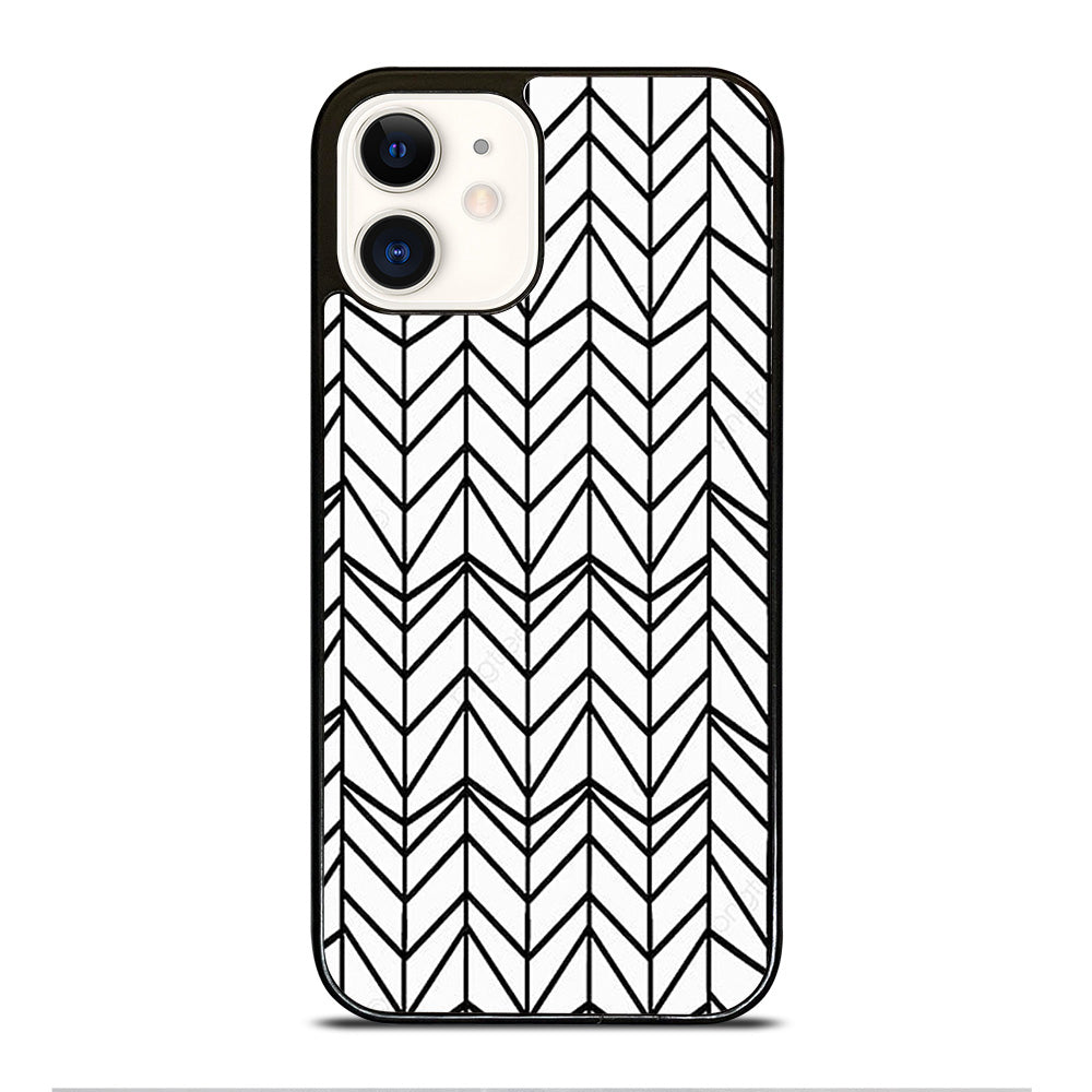 HERRINGBONE TRIANGLE PATTERN 2 iPhone 12 Case Cover