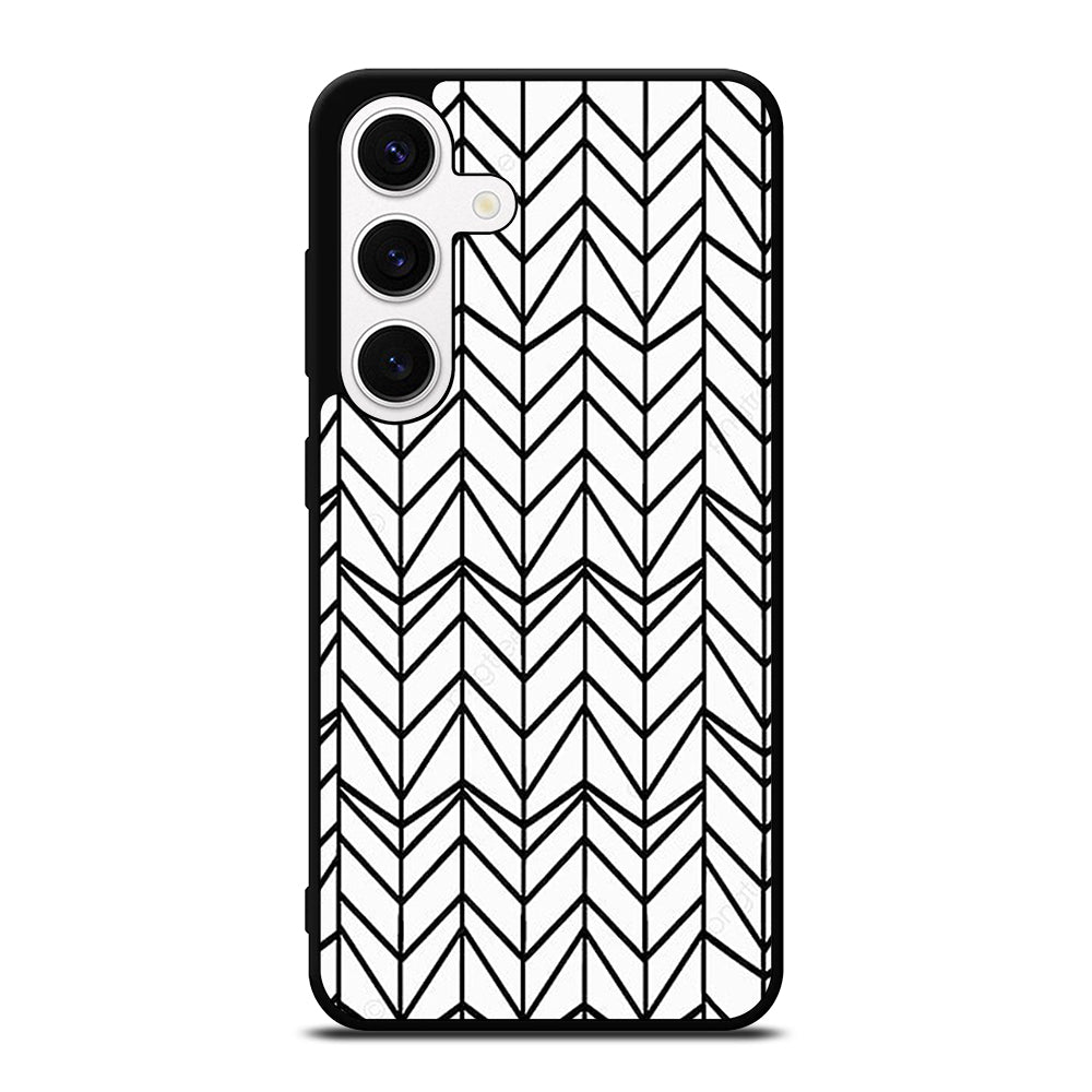 HERRINGBONE TRIANGLE PATTERN 2 Samsung Galaxy S24 Case Cover