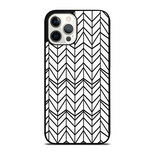 HERRINGBONE TRIANGLE PATTERN 2 iPhone 12 Pro Max Case Cover