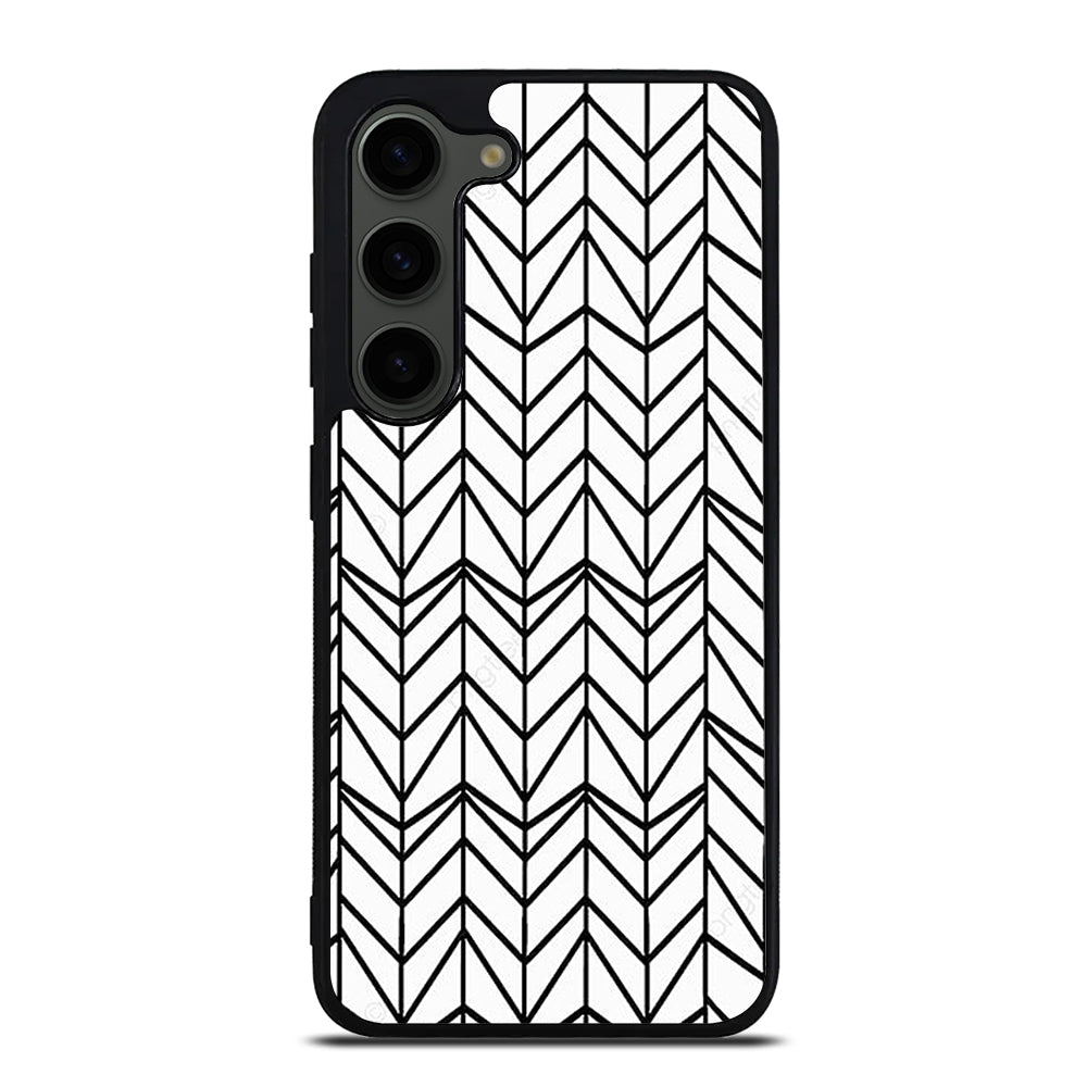 HERRINGBONE TRIANGLE PATTERN 2 Samsung Galaxy S23 Plus Case Cover