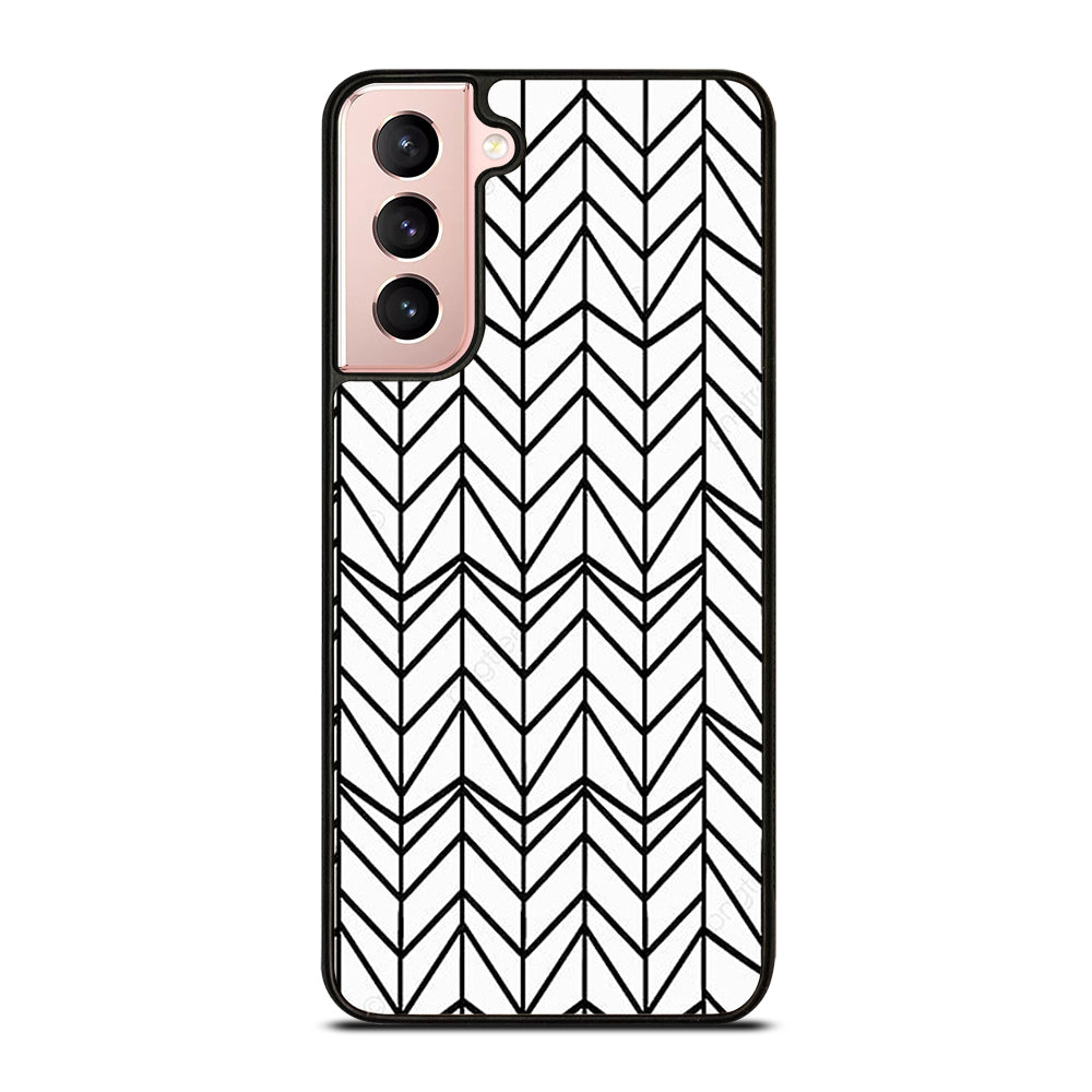 HERRINGBONE TRIANGLE PATTERN 2 Samsung Galaxy S21 Case Cover