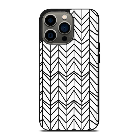 HERRINGBONE TRIANGLE PATTERN 2 iPhone 13 Pro Case Cover