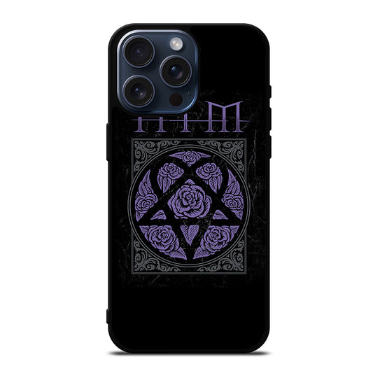 HIM BAND LOGO FLOWER iPhone 15 Pro Max Case Cover