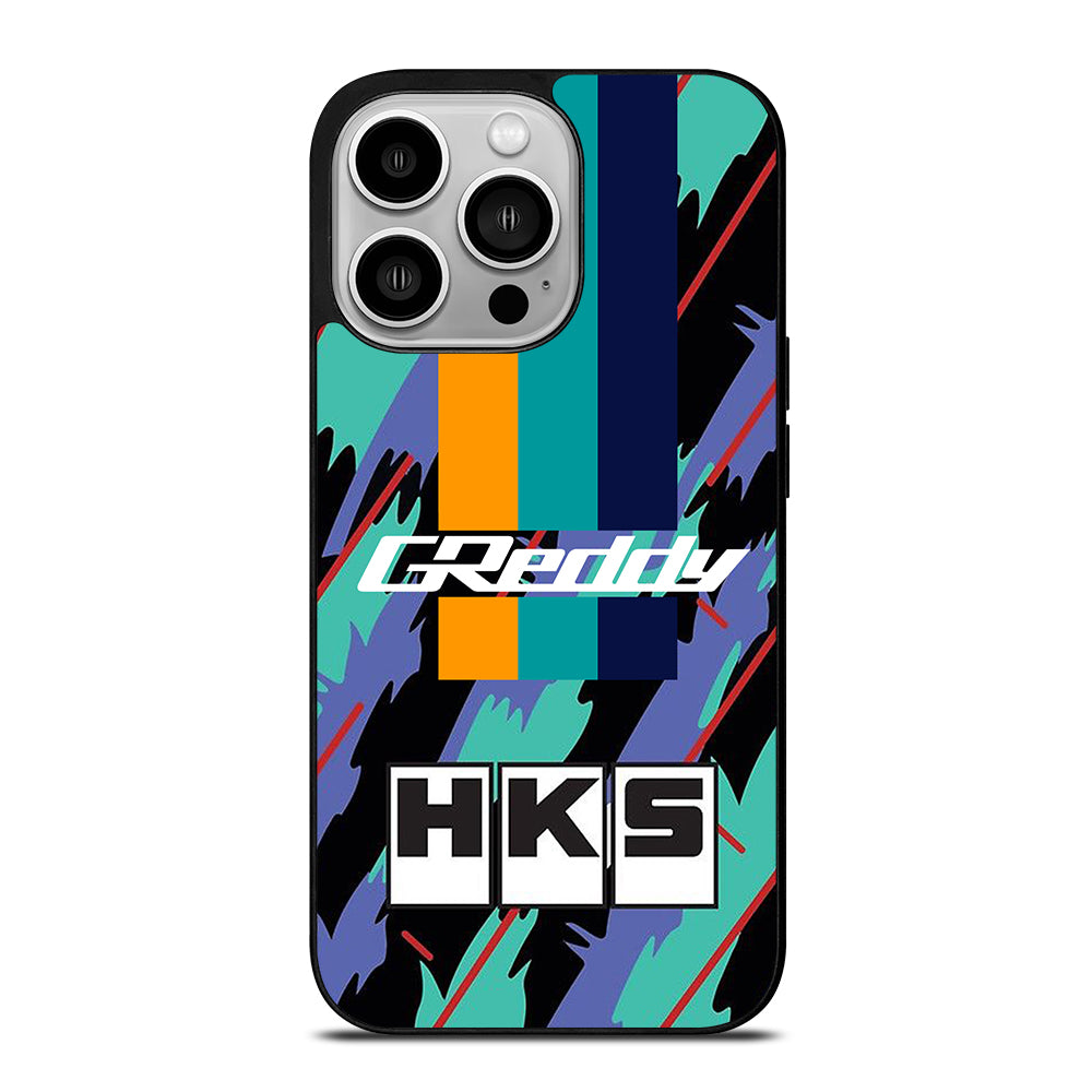 HKS RETRO PATTERN iPhone 14 Pro Case Cover