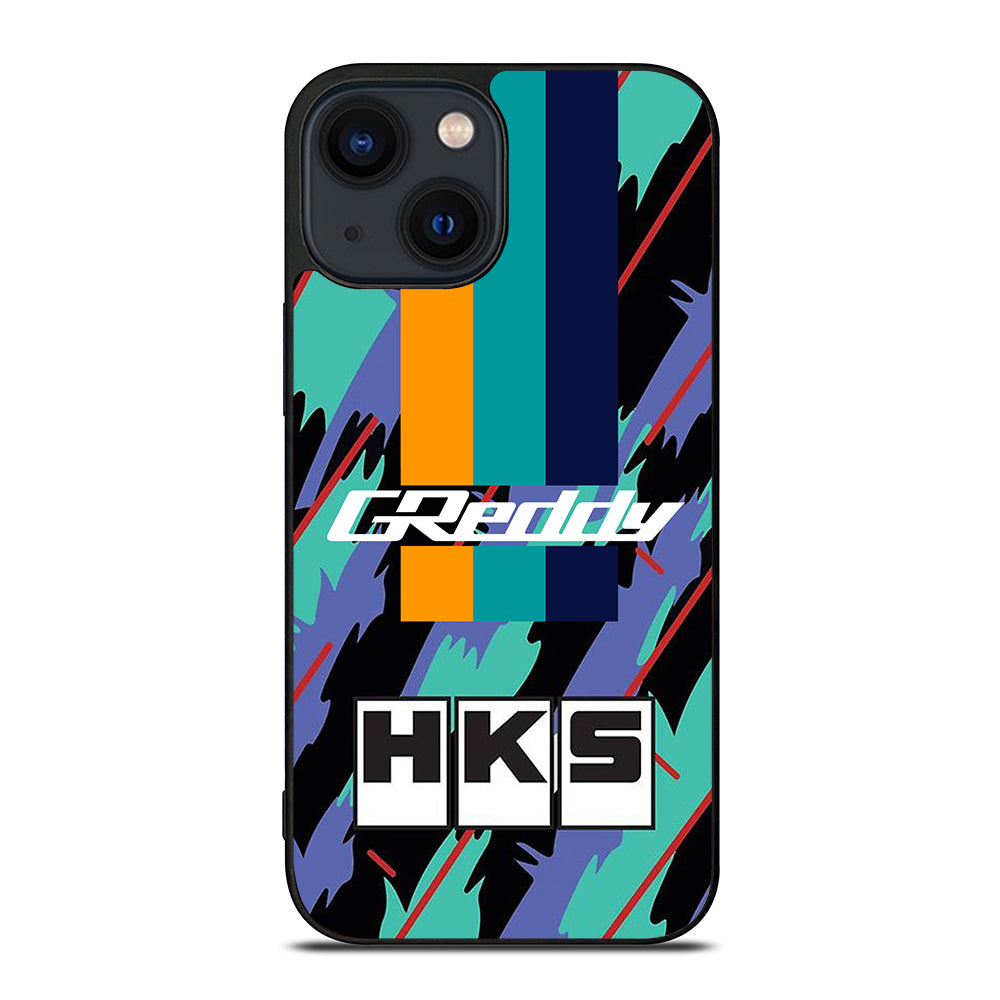 HKS RETRO PATTERN iPhone 14 Plus Case Cover