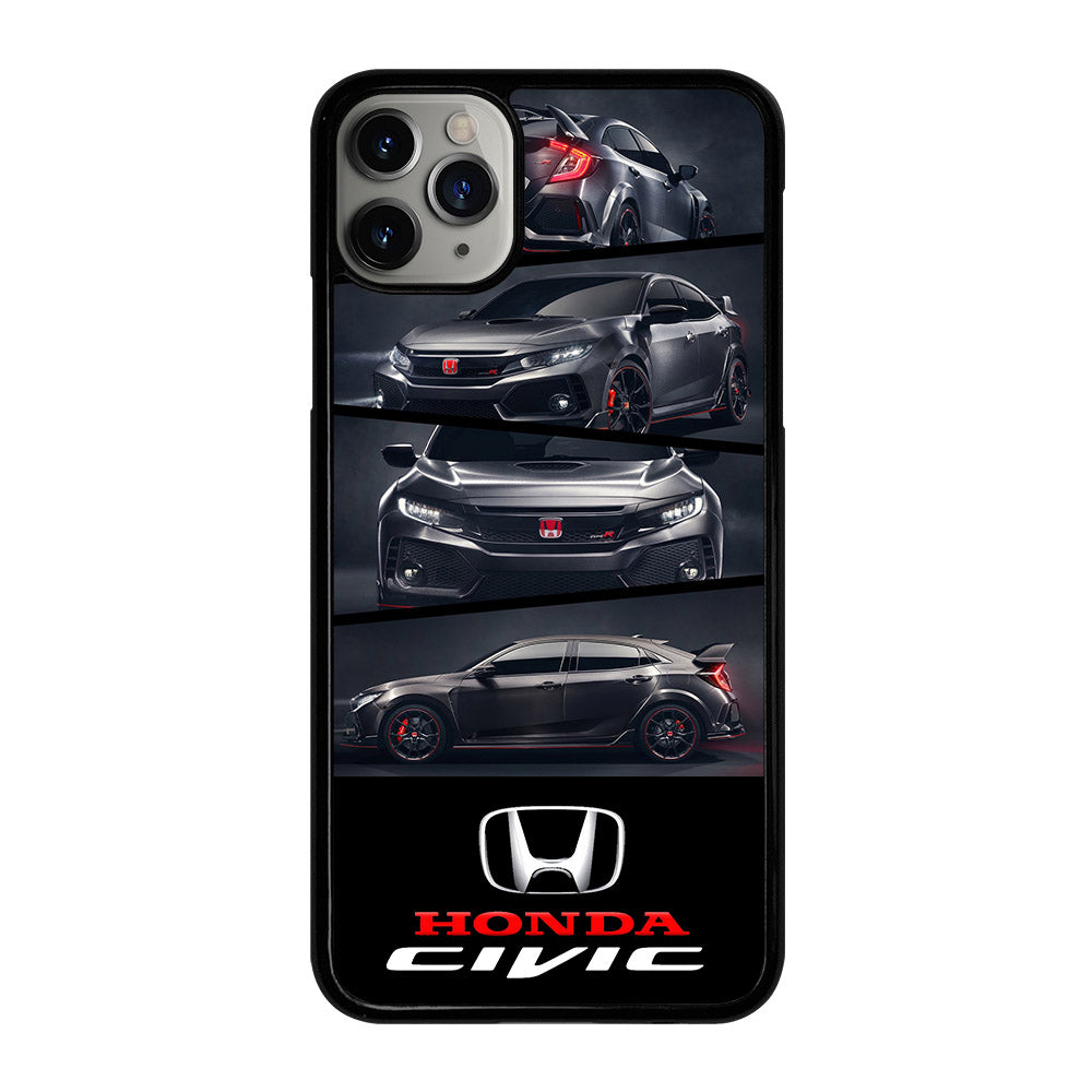 HONDA CIVIC BLACK CAR iPhone 11 Pro Max Case Cover