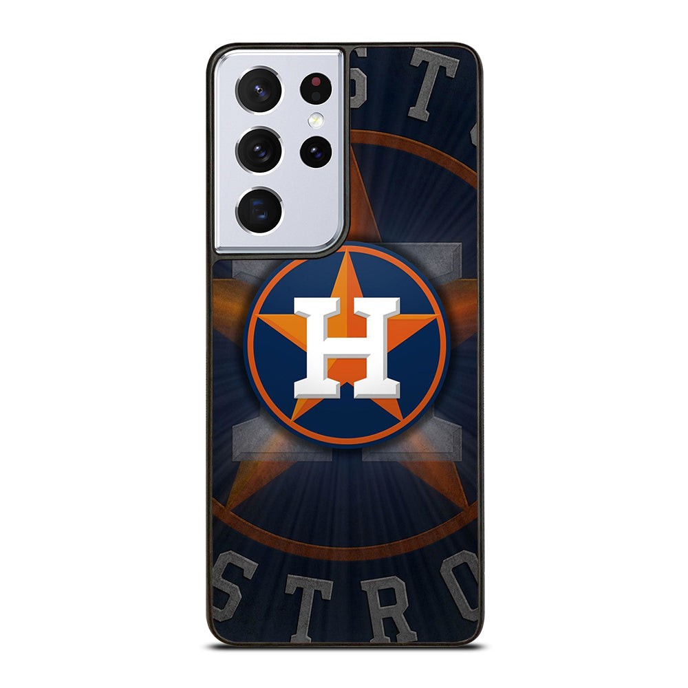 HOUSTON ASTROS MLB LOGO 1 Samsung Galaxy S21 Ultra Case Cover