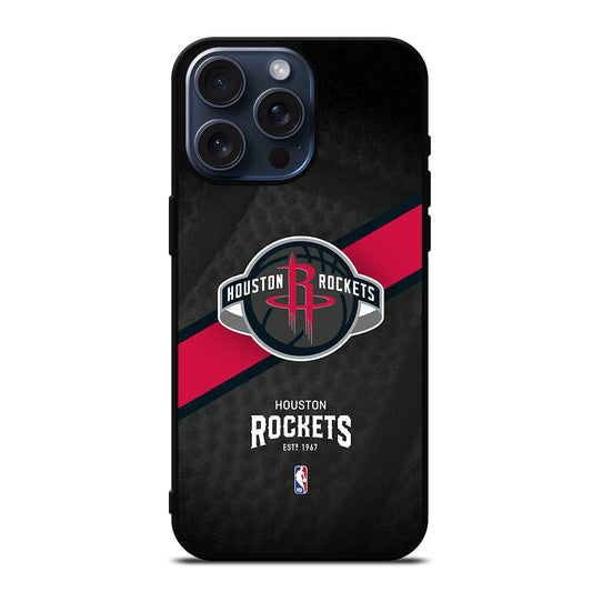 HOUSTON ROCKETS NBA LOGO 1 iPhone 15 Pro Max Case Cover