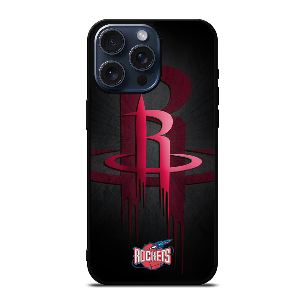 HOUSTON ROCKETS NBA LOGO 3 iPhone 15 Pro Max Case Cover