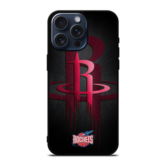 HOUSTON ROCKETS NBA LOGO 3 iPhone 15 Pro Max Case Cover