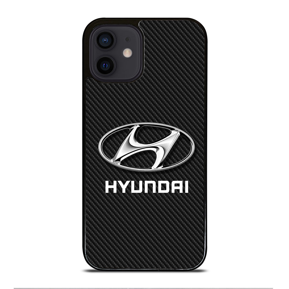 HYUNDAI LOGO CARBON iPhone 12 Mini Case Cover
