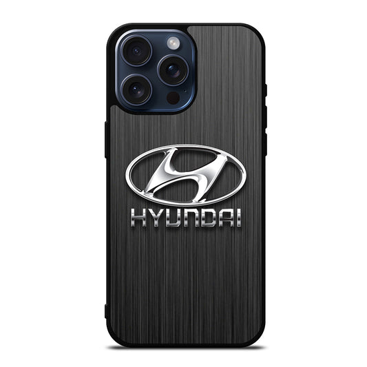 HYUNDAI LOGO METAL iPhone 15 Pro Max Case Cover