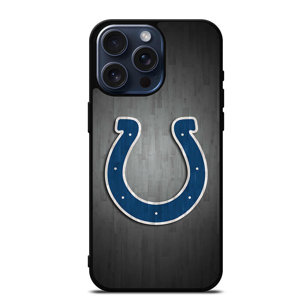 INDIANAPOLIS COLTS WOODEN LOGO iPhone 15 Pro Max Case Cover