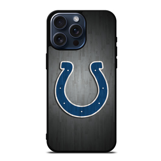 INDIANAPOLIS COLTS WOODEN LOGO iPhone 15 Pro Max Case Cover