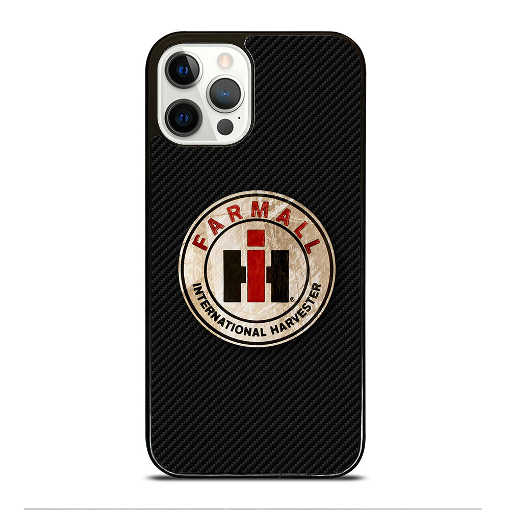 INTERNATIONAL HARVESTER LOGO CARBON iPhone 12 Pro Case Cover