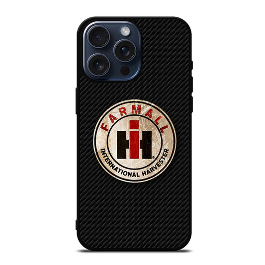 INTERNATIONAL HARVESTER LOGO CARBON iPhone 15 Pro Max Case Cover