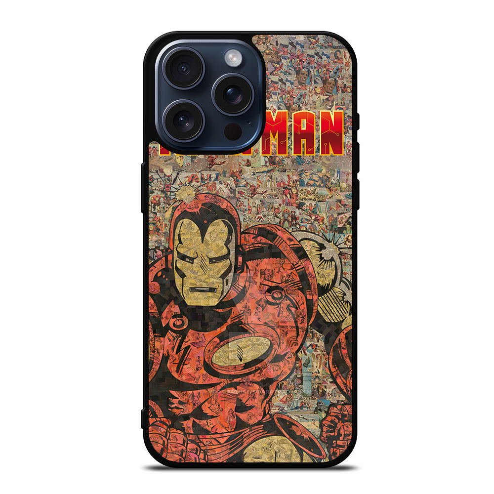 IRON MAN COMIC iPhone 15 Pro Max Case Cover casecentro IRON MAN COMIC iPhone 15 Pro Max Case Cover casecentro