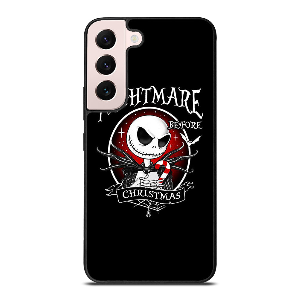 JACK SKELLINGTON NIGHTMARE BEFORE CHRISTMAS BLACK Samsung Galaxy S22 Plus Case Cover