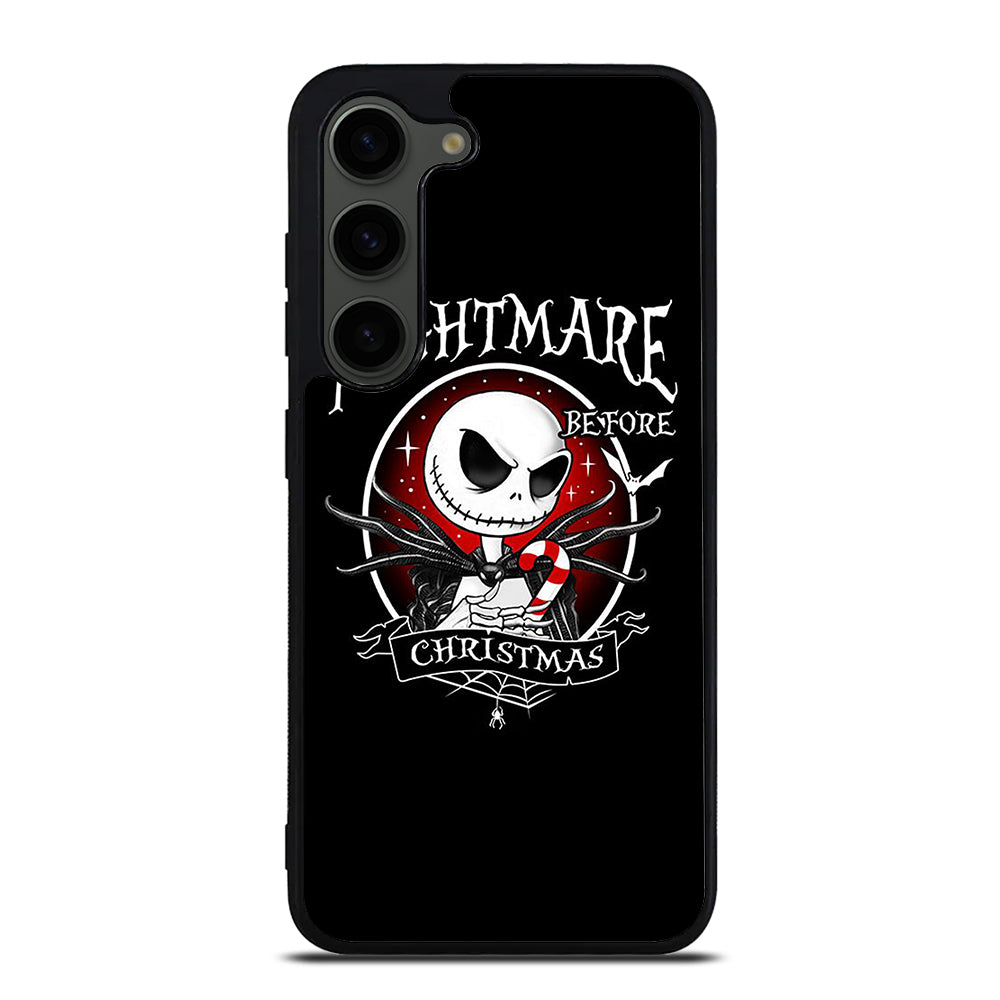 JACK SKELLINGTON NIGHTMARE BEFORE CHRISTMAS BLACK Samsung Galaxy S23 Plus Case Cover